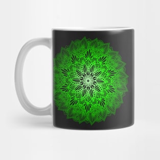 Green Digital Mandala Mug